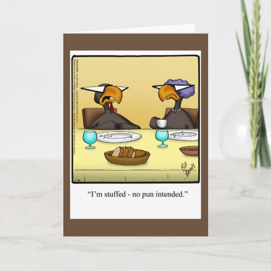 Funny Erntedank Spaß Grußkarte Feiertagskarte (Vorderseite)