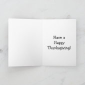 Funny Erntedank Spaß Grußkarte Feiertagskarte (Innenseite)