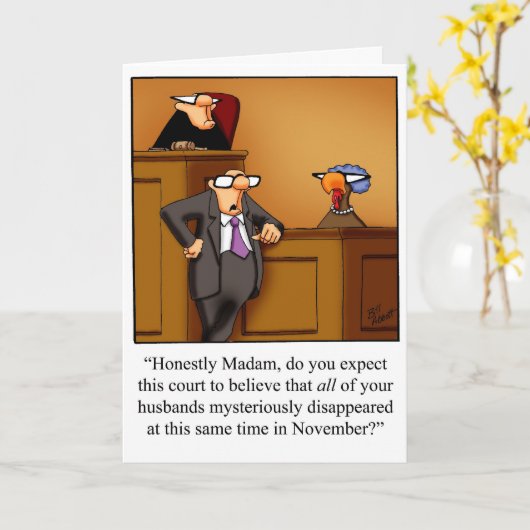 Funny Erntedank Spaß Grußkarte Karte (Gelbe Blume)