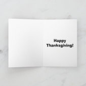 Funny Erntedank Spaß Grußkarte Spectickles Feiertagskarte (Innenseite)