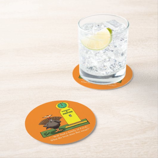 Funny Erntedank Spaß Paper Untersetzer (Vor Ort)