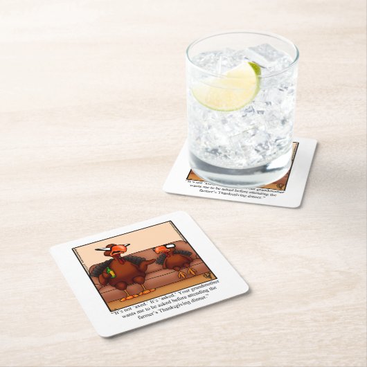 Funny Erntedank Spaß Party Untersetzer (Vor Ort)