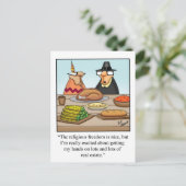 Funny Erntedank Spaß Postcard Postkarte (Stehend Vorderseite)