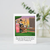 Funny Erntedank Spaß Postcard Postkarte (Stehend Vorderseite)