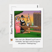 Funny Erntedank Spaß Postcard Postkarte (Vorne/Hinten)