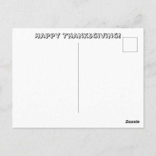 Funny Erntedank Spaß Postcard Postkarte (Rückseite)