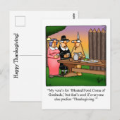 Funny Erntedank Spaß Postcard Postkarte (Vorne/Hinten)