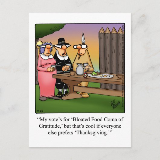 Funny Erntedank Spaß Postcard Postkarte (Vorderseite)