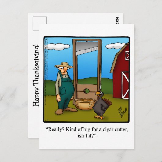 Funny Erntedank Spaß Postcard Postkarte (Vorne/Hinten)