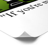 Funny Erntedank Spaß Poster (Ecke)