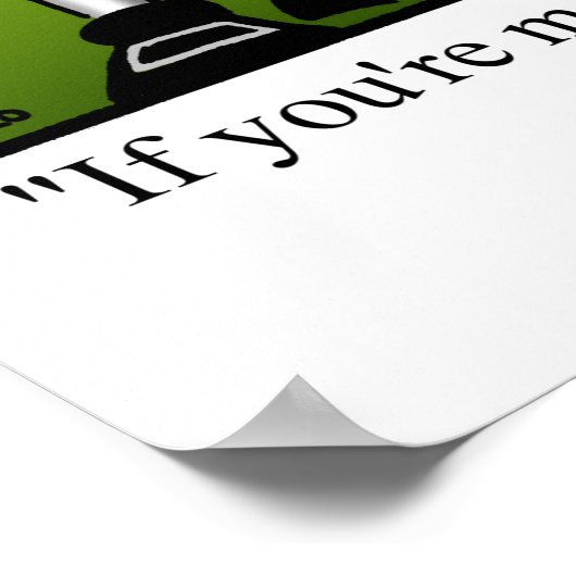 Funny Erntedank Spaß Poster (Ecke)