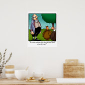 Funny Erntedank Spaß Poster (Küche)