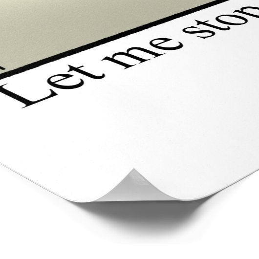 Funny Erntedank Spaß Poster (Ecke)