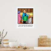 Funny Erntedank Spaß Poster (Küche)