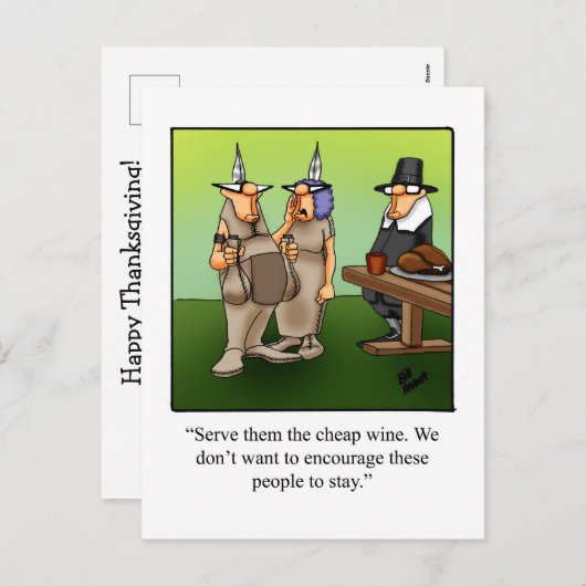 Funny Erntedank Spaß Postkarten (Vorne/Hinten)