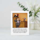 Funny Erntedank Spaß Postkarten (Stehend Vorderseite)