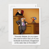 Funny Erntedank Spaß Postkarten (Vorne/Hinten)