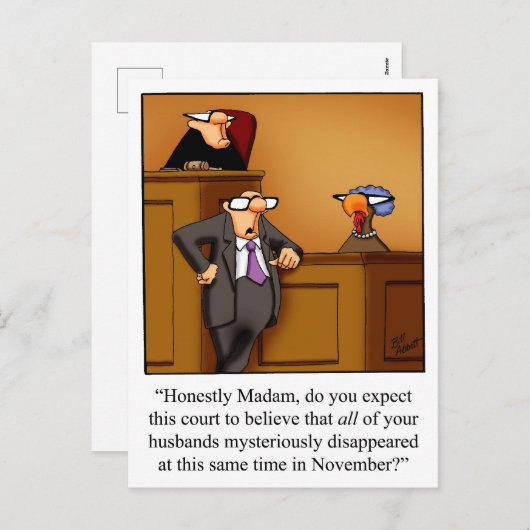 Funny Erntedank Spaß Postkarten (Vorne/Hinten)