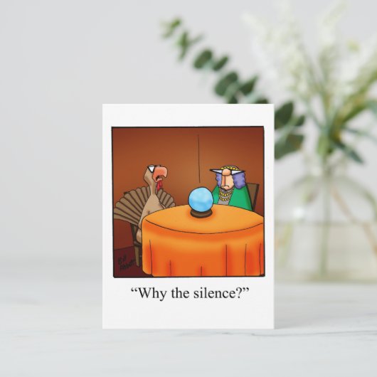 Funny Erntedank Spaß Postkarten (Stehend Vorderseite)