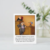 Funny Erntedank Spaß Postkarten (Stehend Vorderseite)