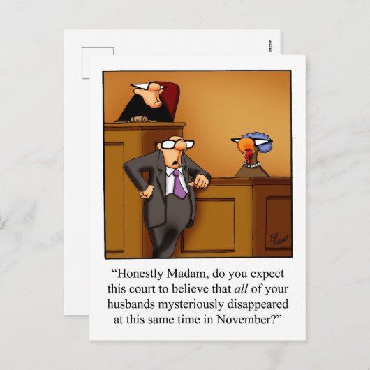 Funny Erntedank Spaß Postkarten (Vorne/Hinten)