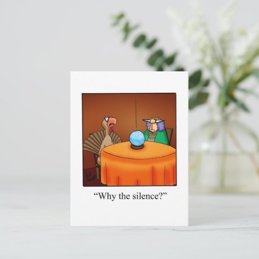 Funny Erntedank Spaß Postkarten (Stehend Vorderseite)