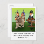 Funny Erntedank Spaß Postkarten (Vorne/Hinten)