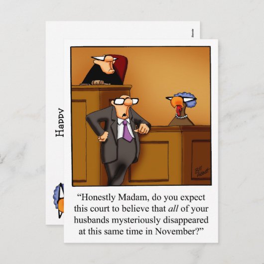 Funny Erntedank Spaß Postkarten (Vorne/Hinten)