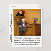 Funny Erntedank Spaß Postkarten (Vorne/Hinten)