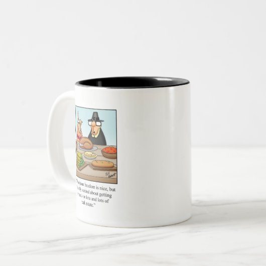 Funny Erntedank Spaß Tasse Geschenk (Vorderseite Links)