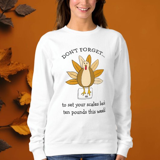 Funny Erntedank Spaß Türkei auf Skala Sweatshirt
