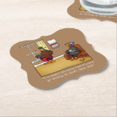 Funny Erntedank Spaß Untersetzer (angewinkelt)