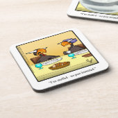 Funny Erntedank Spaß Untersetzer Geschenk (Linke Seite)