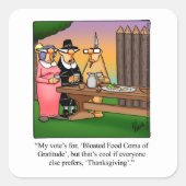 Funny Erntedank Stickers "Food Coma" (Vorderseite)