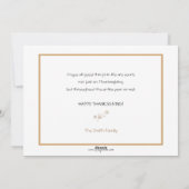 Funny Erntedank Truthähne Lesen Proklamation Feiertagskarte (Rückseite)