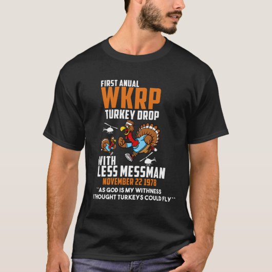Funny Erntedank Tshirt First Annual WKRP Turke (Vorderseite)