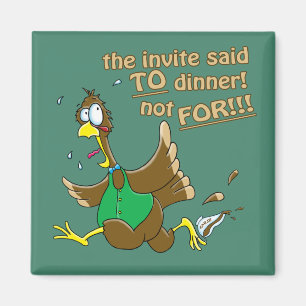 Funny Erntedank Türkei Abendessen Magnet