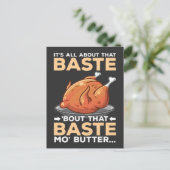 Funny Erntedank Türkei Alles über diese Baste Postkarte (Stehend Vorderseite)