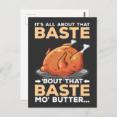 Funny Erntedank Türkei Alles über diese Baste Postkarte (Vorne/Hinten)