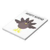 Funny Erntedank Türkei Anpassbare Notebook-PCs Notizblock (Rotiert)