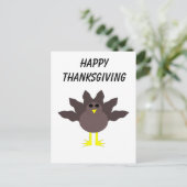 Funny Erntedank Türkei Anpassbare Postkarte (Stehend Vorderseite)