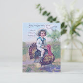 Funny Erntedank Türkei Feiertagspostkarte (Stehend Vorderseite)