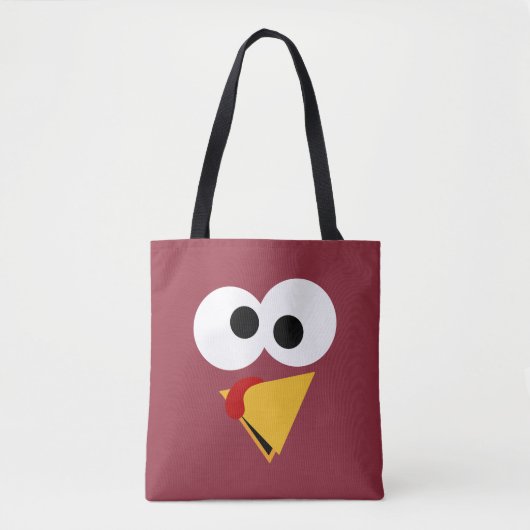 Funny Erntedank Türkei Gesicht Tasche (Vorderseite)