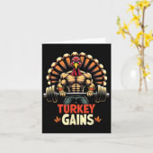 Funny Erntedank Türkei gewinnt Motivation Gym Wor Karte (Gelbe Blume)