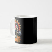 Funny Erntedank Türkei Goble und Deadlift Gym Kaffeetasse (Vorderseite Links)