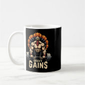 Funny Erntedank Türkei Gravy Gains Motivation G Kaffeetasse (Links)