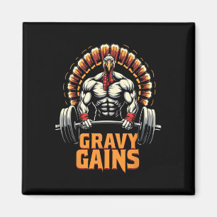 Funny Erntedank Türkei Gravy Gains Motivation G Magnet