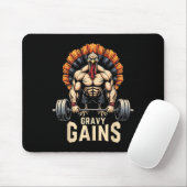 Funny Erntedank Türkei Gravy Gains Motivation G Mousepad (Mit Mouse)