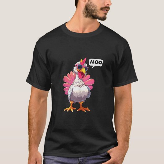 Funny Erntedank Türkei Moi ich bin eine Kuh Männer T-Shirt (Vorderseite)
