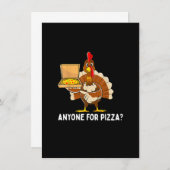 Funny Erntedank Türkei Pizza Men Kids Boys Geschen Einladung (Vorne/Hinten)